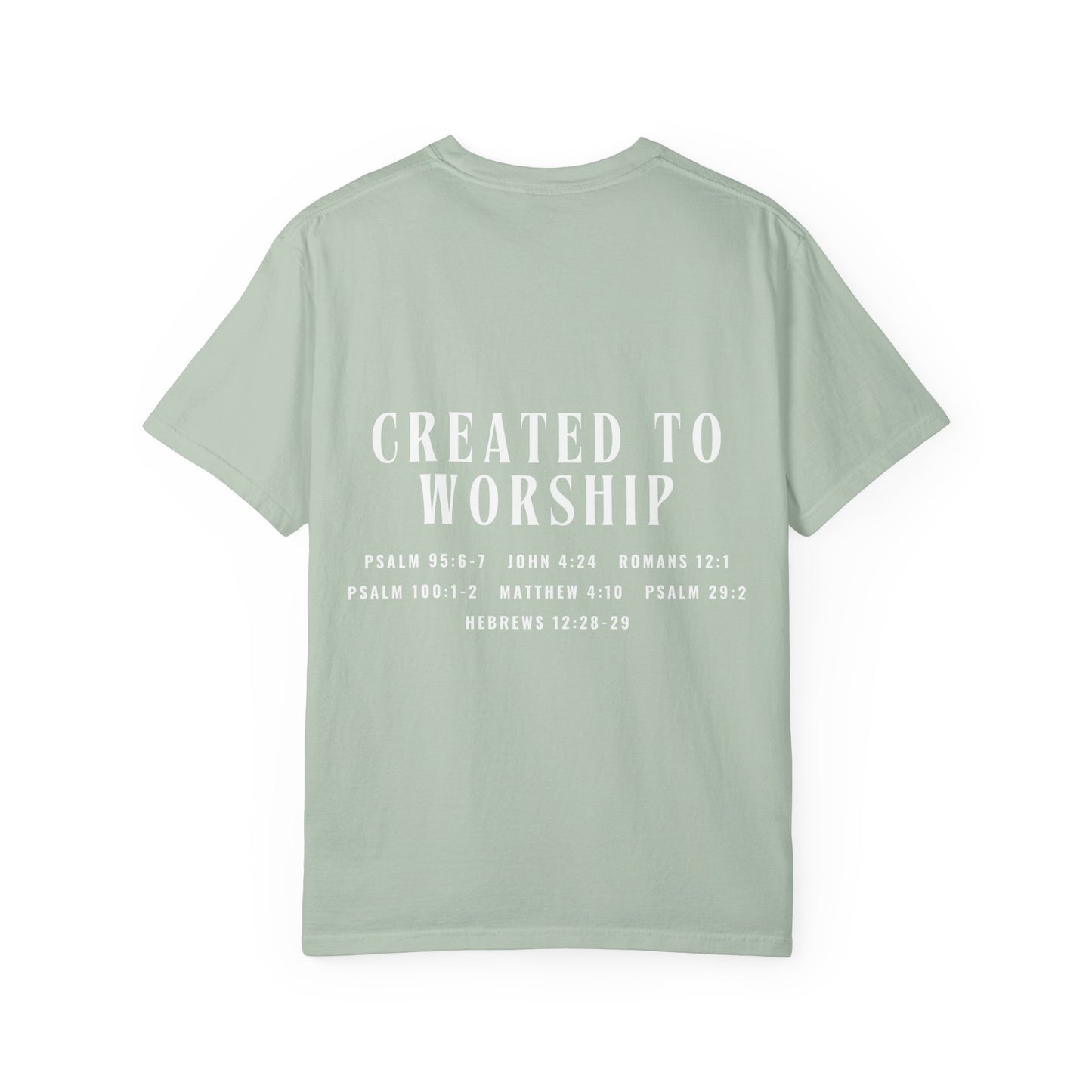 Created to Worship Scripture Tee Shirt