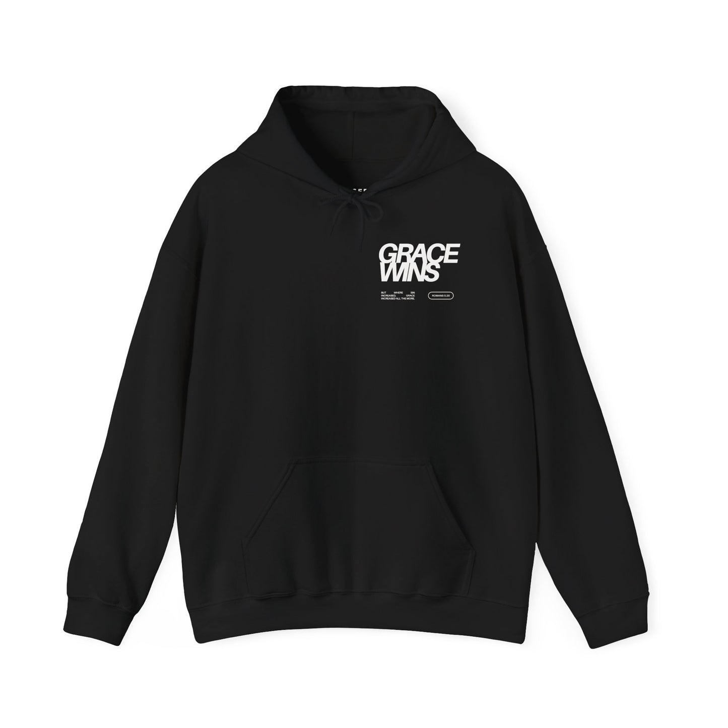 Grace Wins Romans 5:20 Hoodie