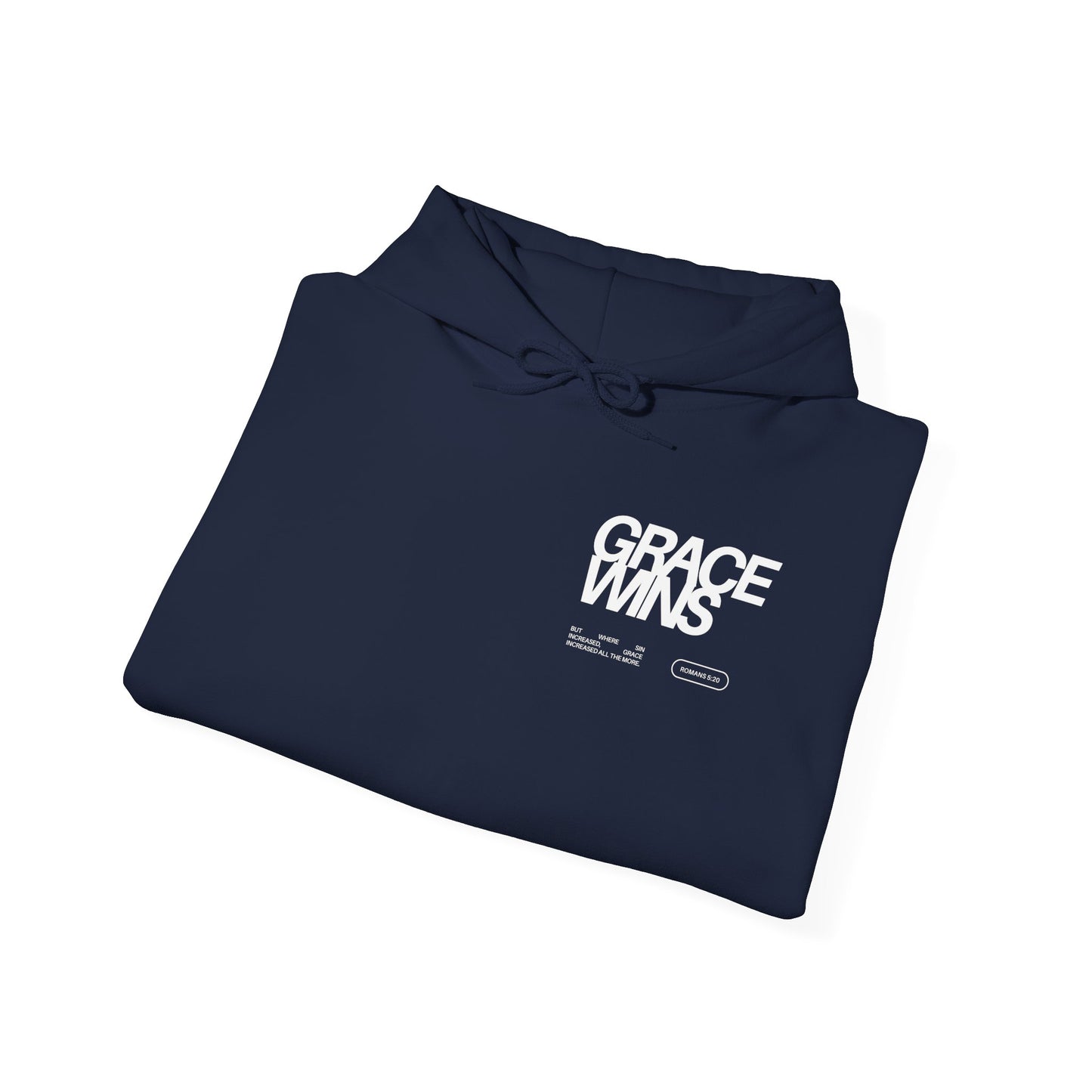 Grace Wins Romans 5:20 Hoodie