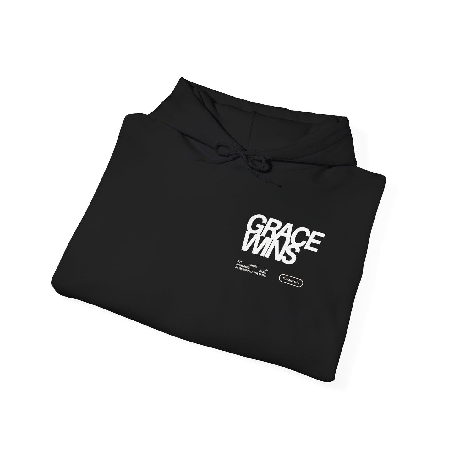 Grace Wins Romans 5:20 Hoodie