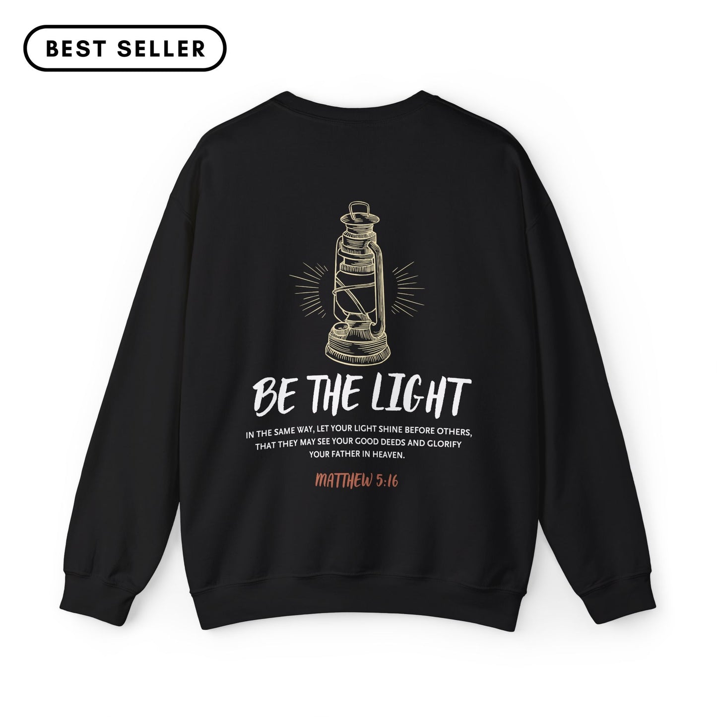 Matthew 5:16 Be the Light Crewneck Sweatshirt