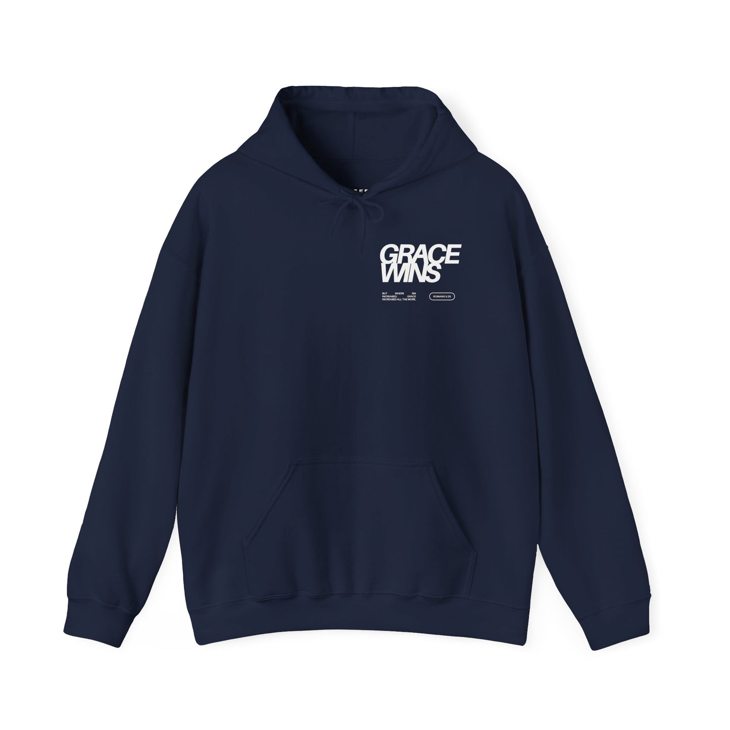 Grace Wins Romans 5:20 Hoodie