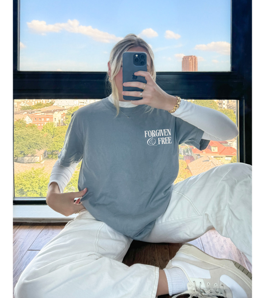 Forgiven & Free Scripture Tee Shirt