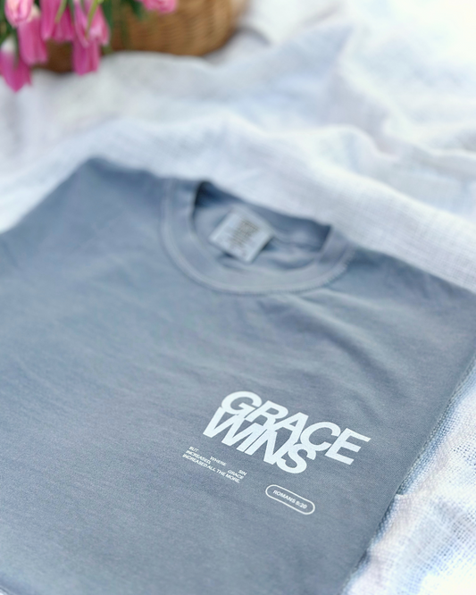 Grace Wins Romans 5:20 Tee