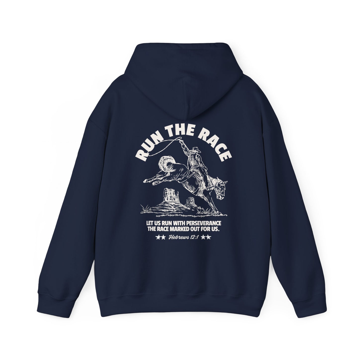 Run the Race Hebrews 12:1 Hoodie