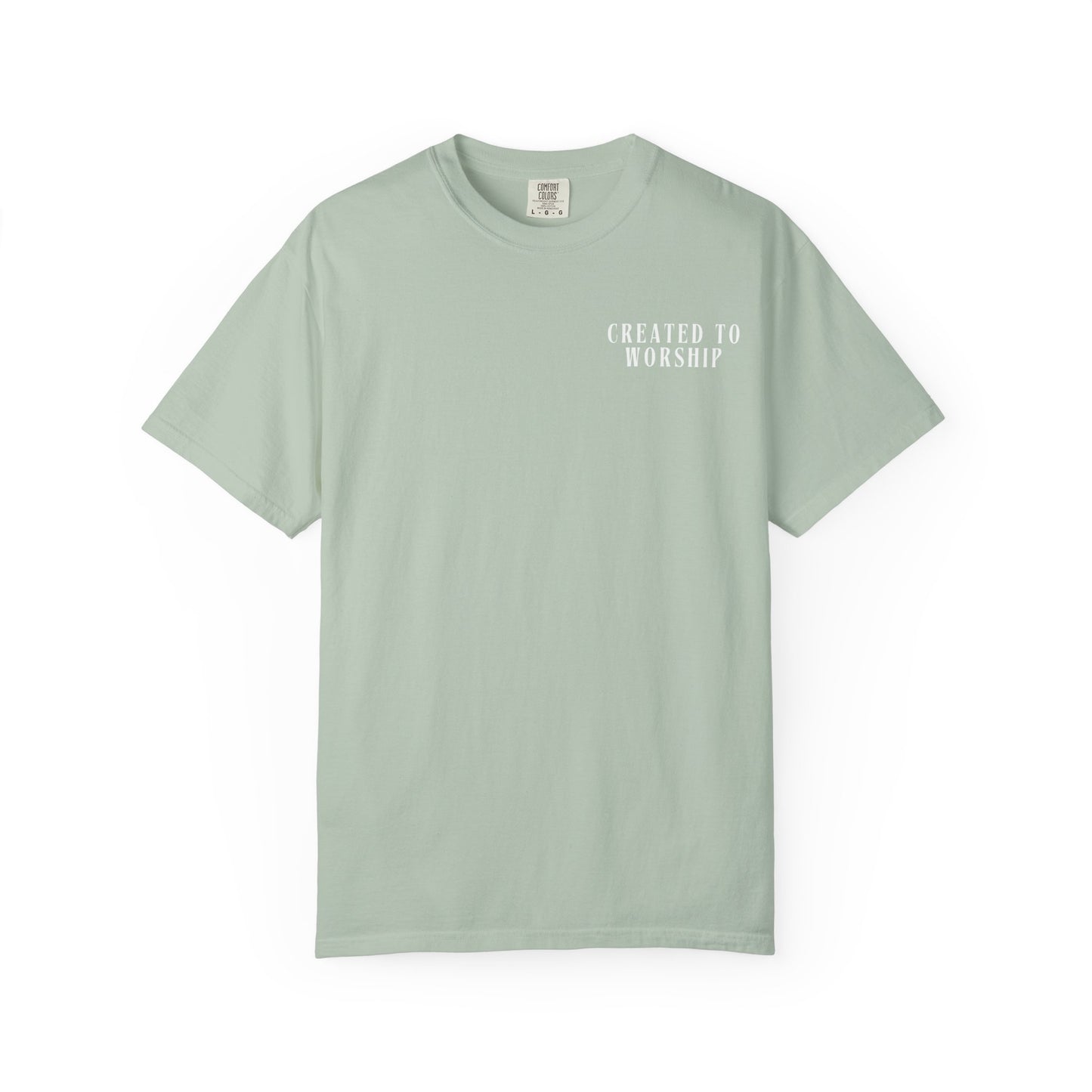Created to Worship Scripture Tee Shirt