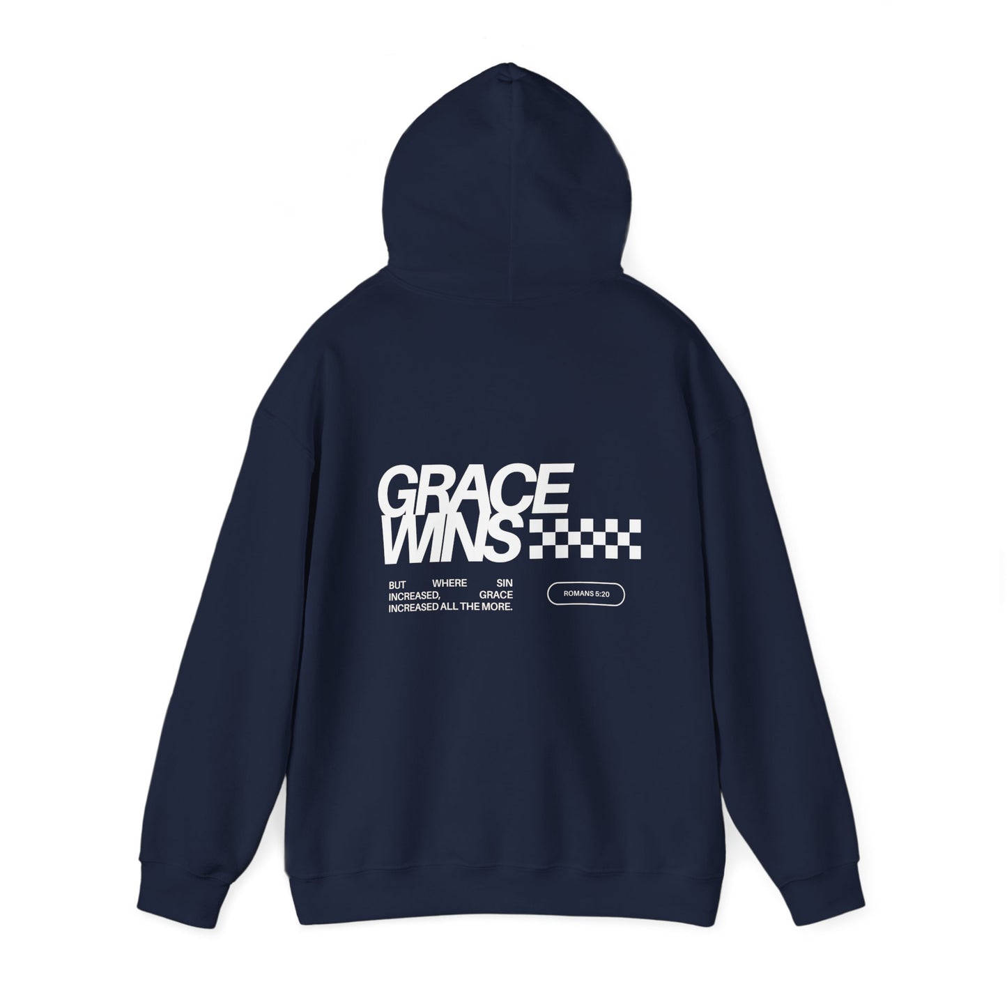 Grace Wins Romans 5:20 Hoodie
