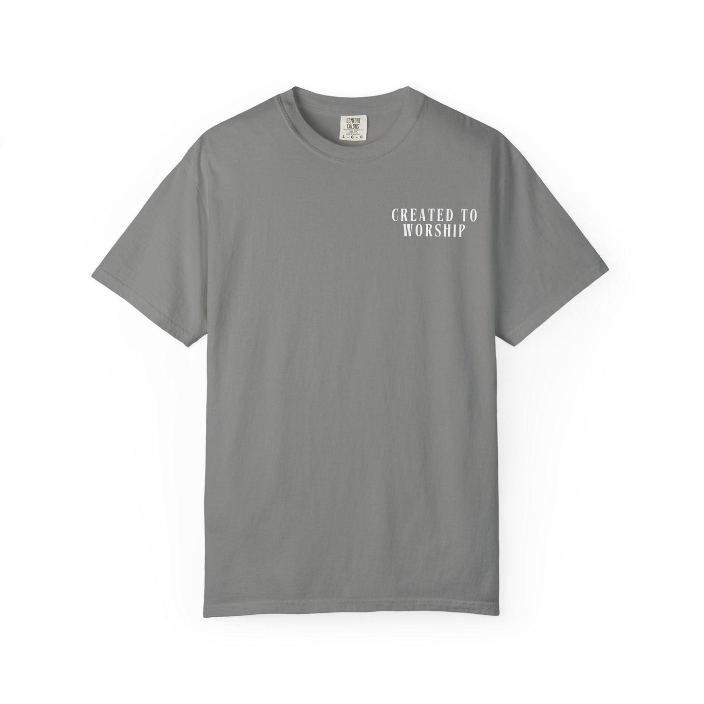 Created to Worship Scripture Tee Shirt