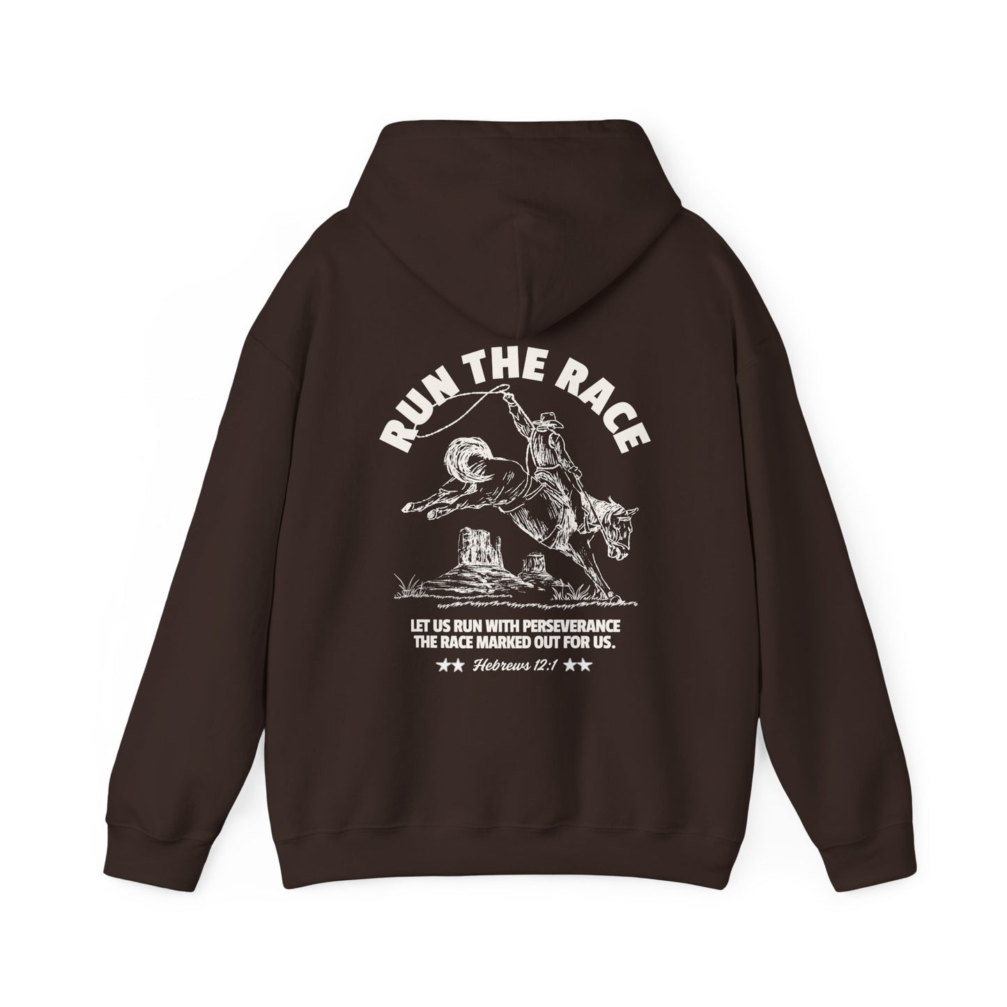 Run the Race Hebrews 12:1 Hoodie