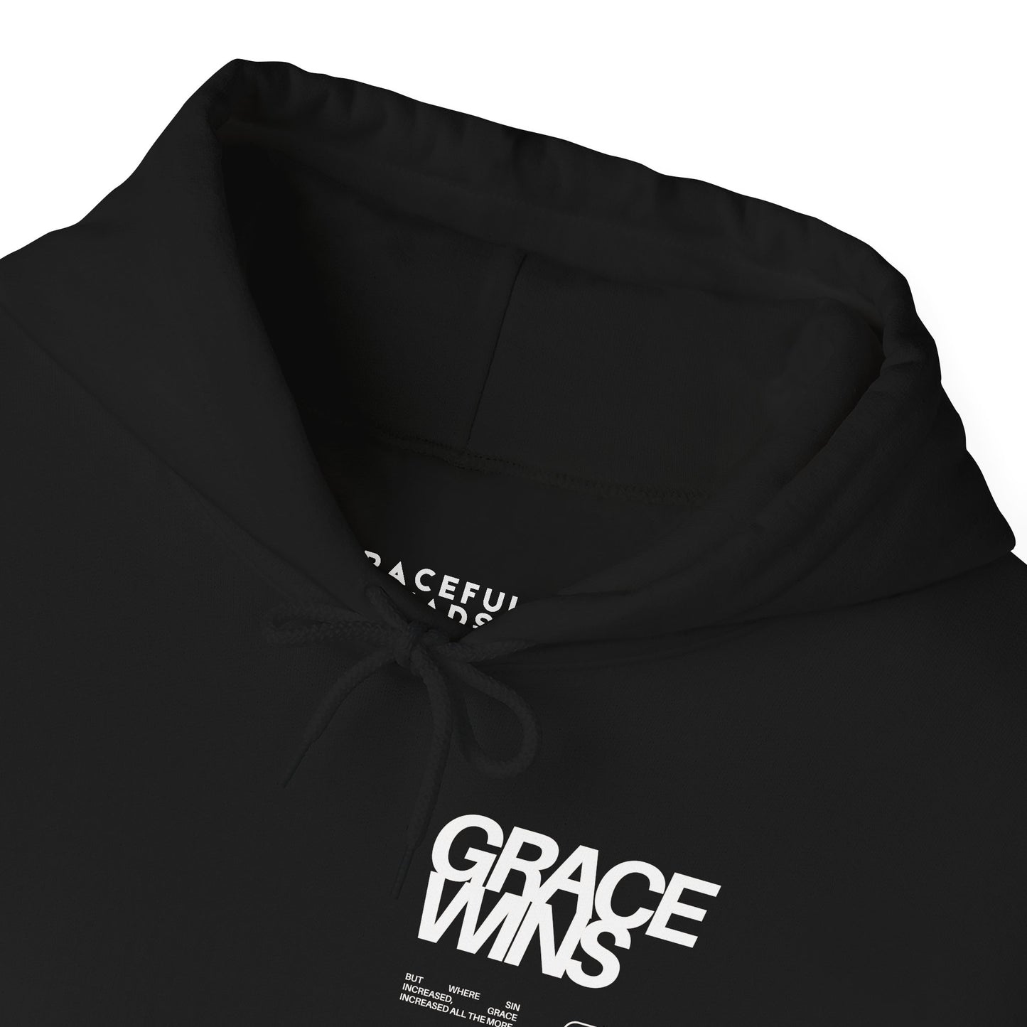 Grace Wins Romans 5:20 Hoodie