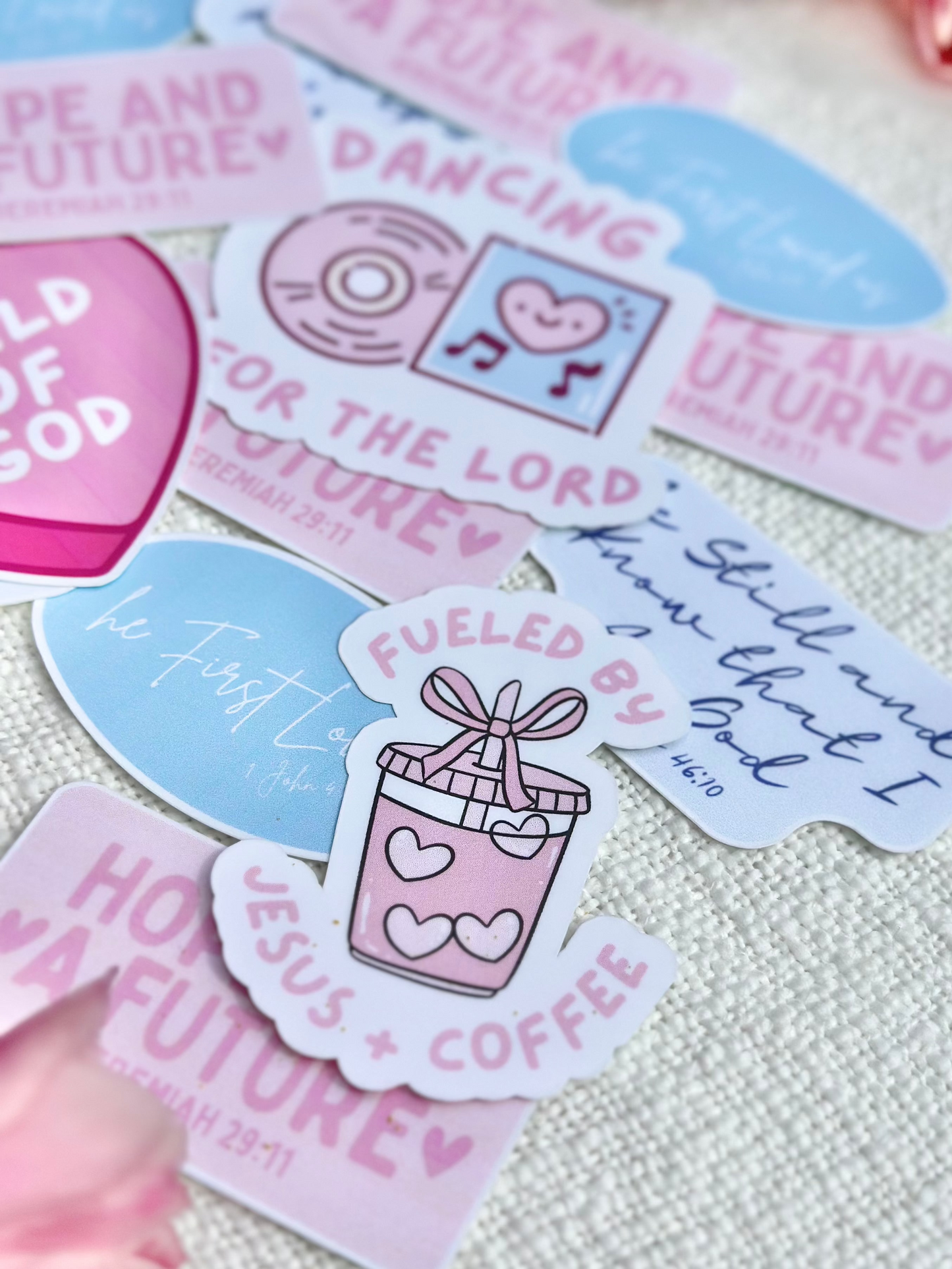 Fueled By Jesus + Coffee 3.5" Sticker