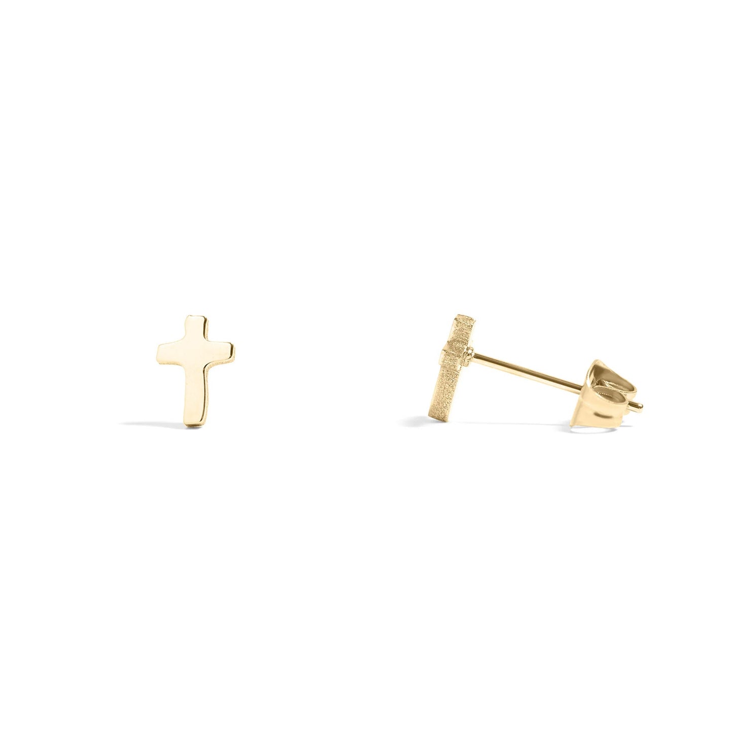 Things Above Gold Cross Earrings