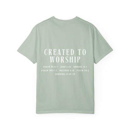 Created to Worship Scripture Tee Shirt