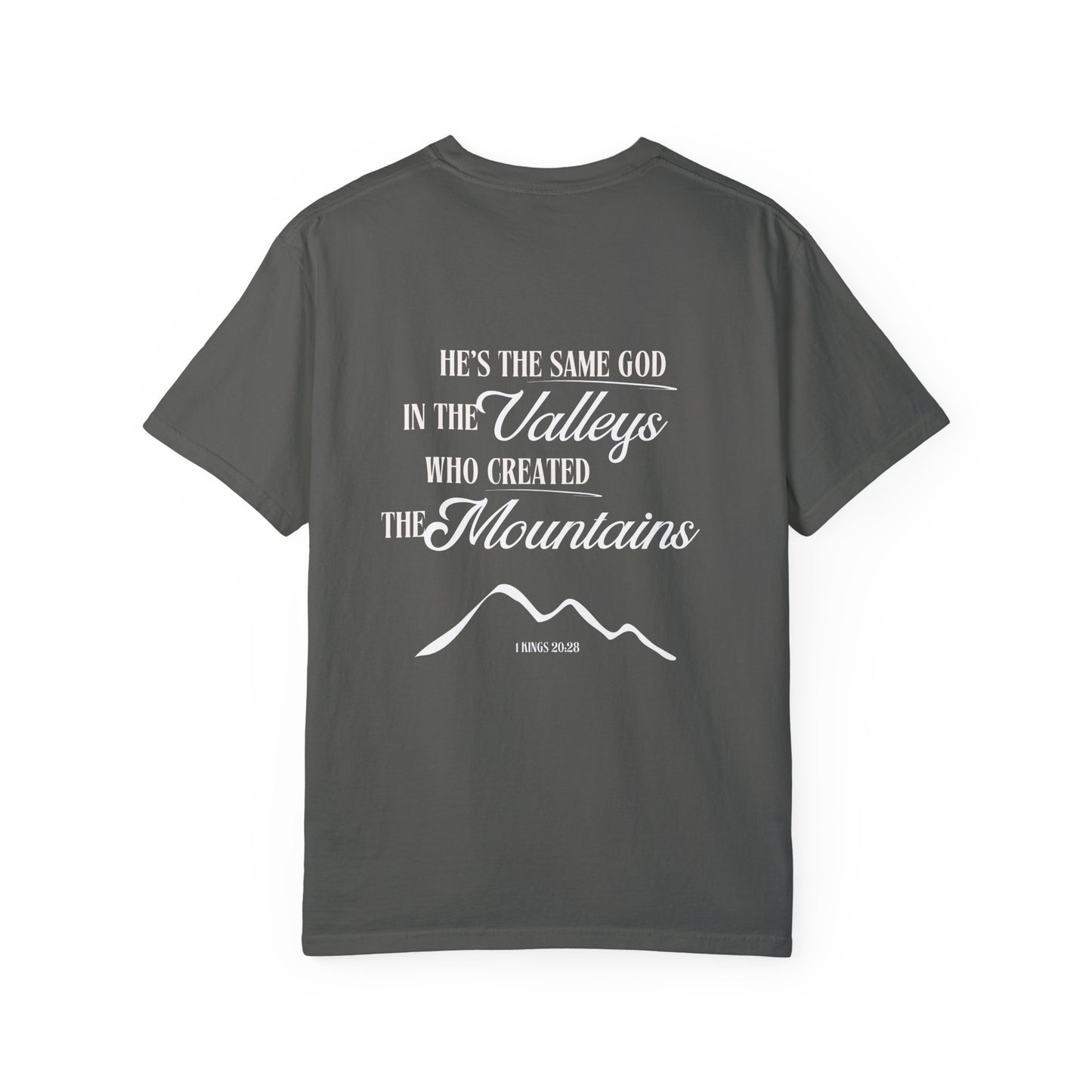 1 Kings 20:28 Mountains & Valleys Scripture Tee
