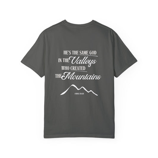 1 Kings 20:28 Mountains & Valleys Scripture Tee