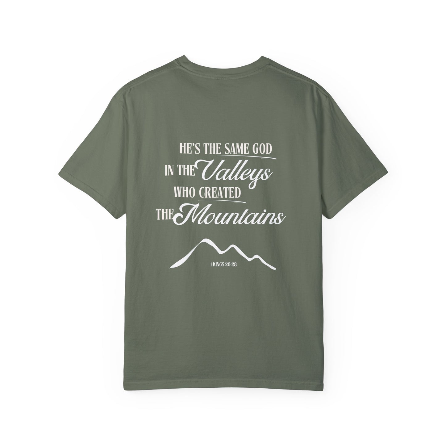 1 Kings 20:28 Mountains & Valleys Scripture Tee