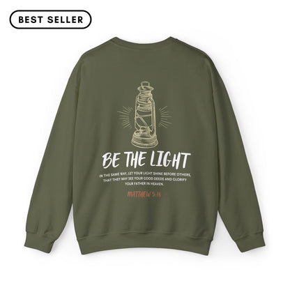 Matthew 5:16 Be the Light Crewneck Sweatshirt
