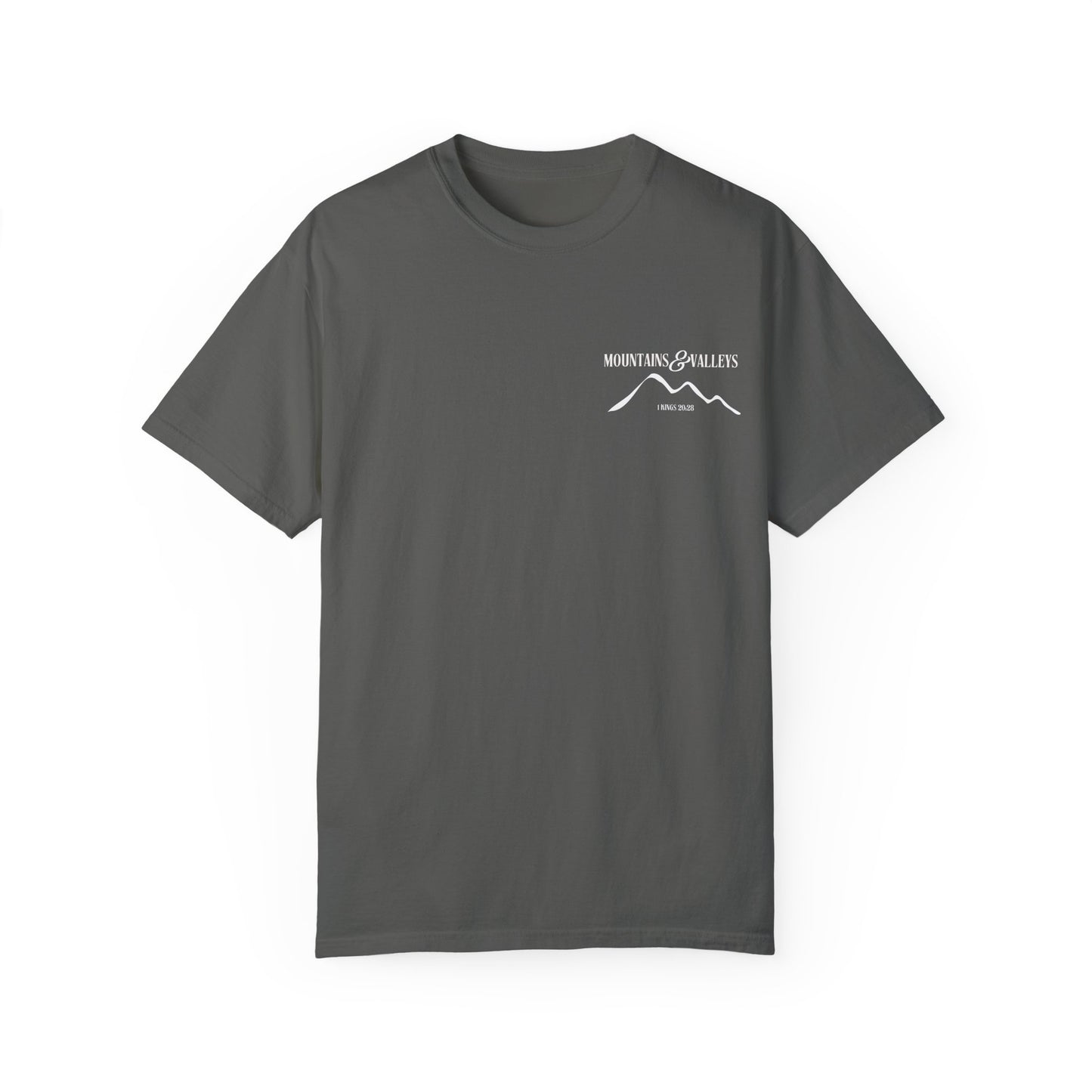 1 Kings 20:28 Mountains & Valleys Scripture Tee