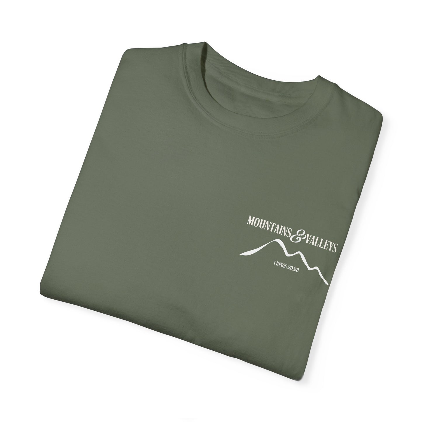 1 Kings 20:28 Mountains & Valleys Scripture Tee