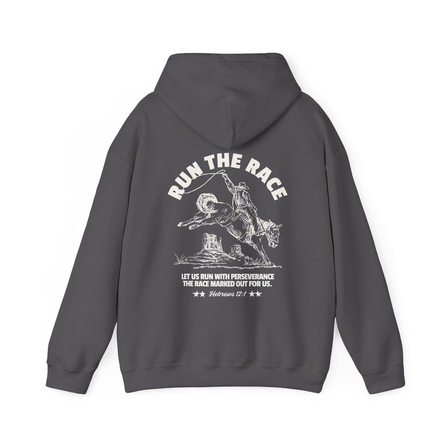 Run the Race Hebrews 12:1 Hoodie