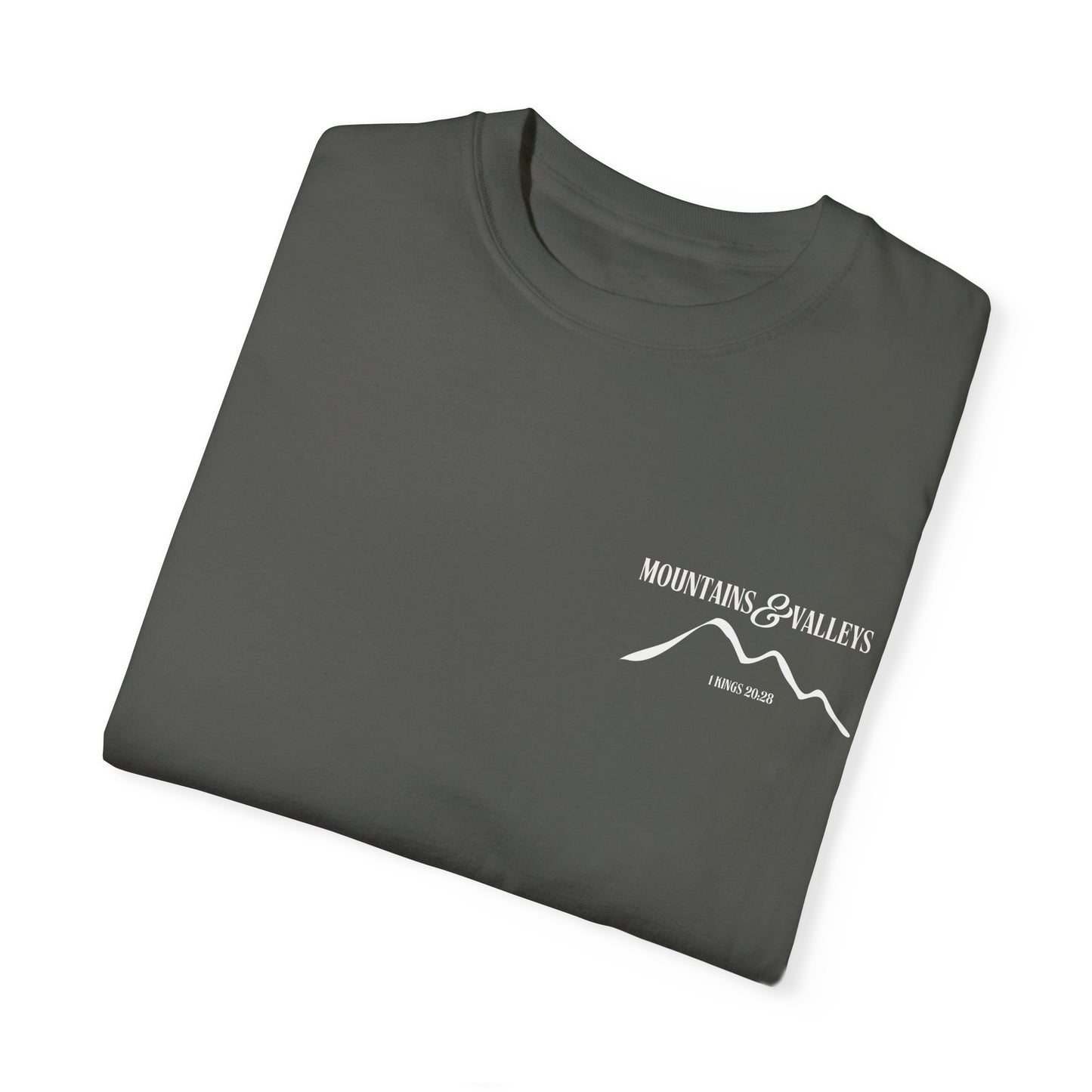 1 Kings 20:28 Mountains & Valleys Scripture Tee