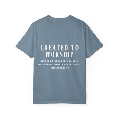 Created to Worship Scripture Tee Shirt