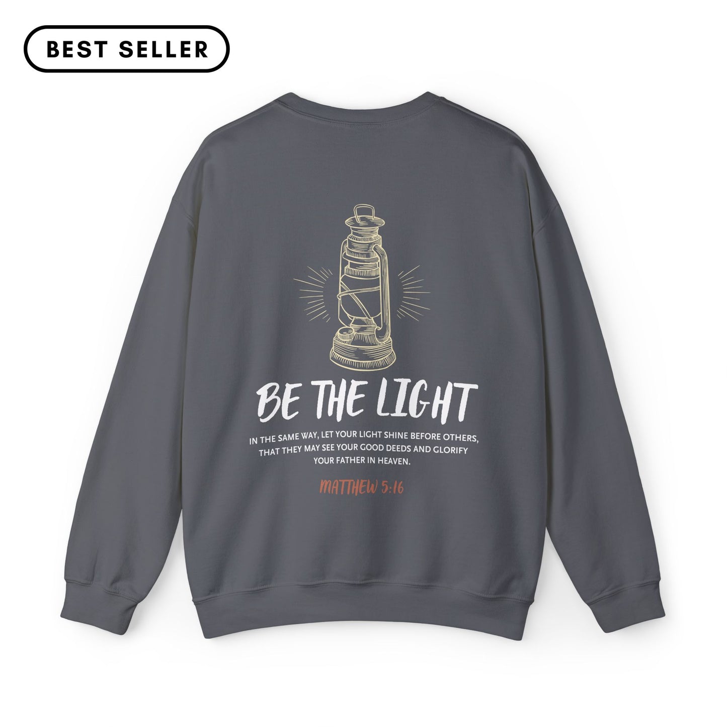 Matthew 5:16 Be the Light Crewneck Sweatshirt