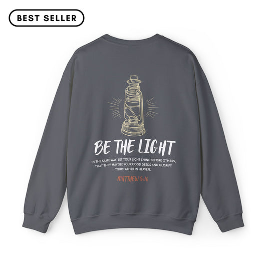 Matthew 5:16 Be the Light Crewneck Sweatshirt
