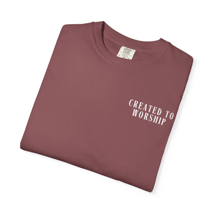 Created to Worship Scripture Tee Shirt