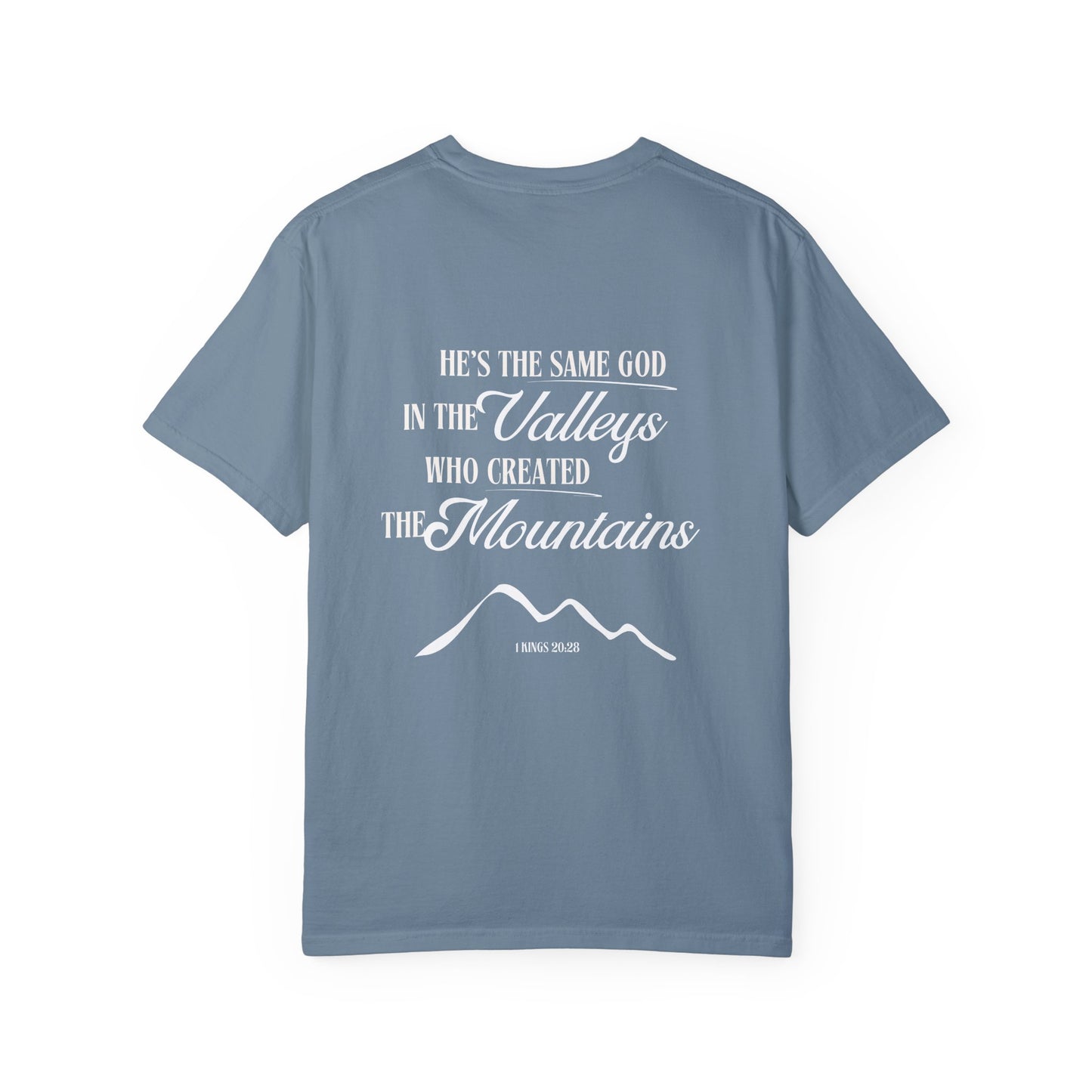 1 Kings 20:28 Mountains & Valleys Scripture Tee