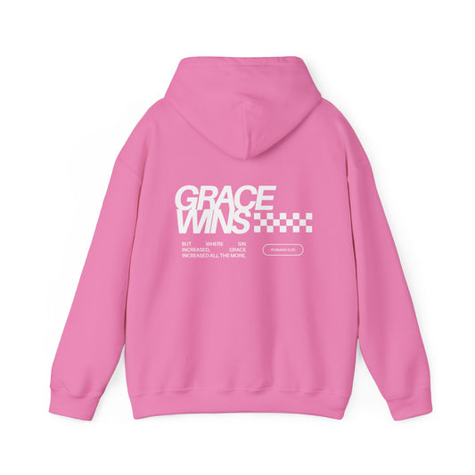 Grace Wins Romans 5:20 Hoodie