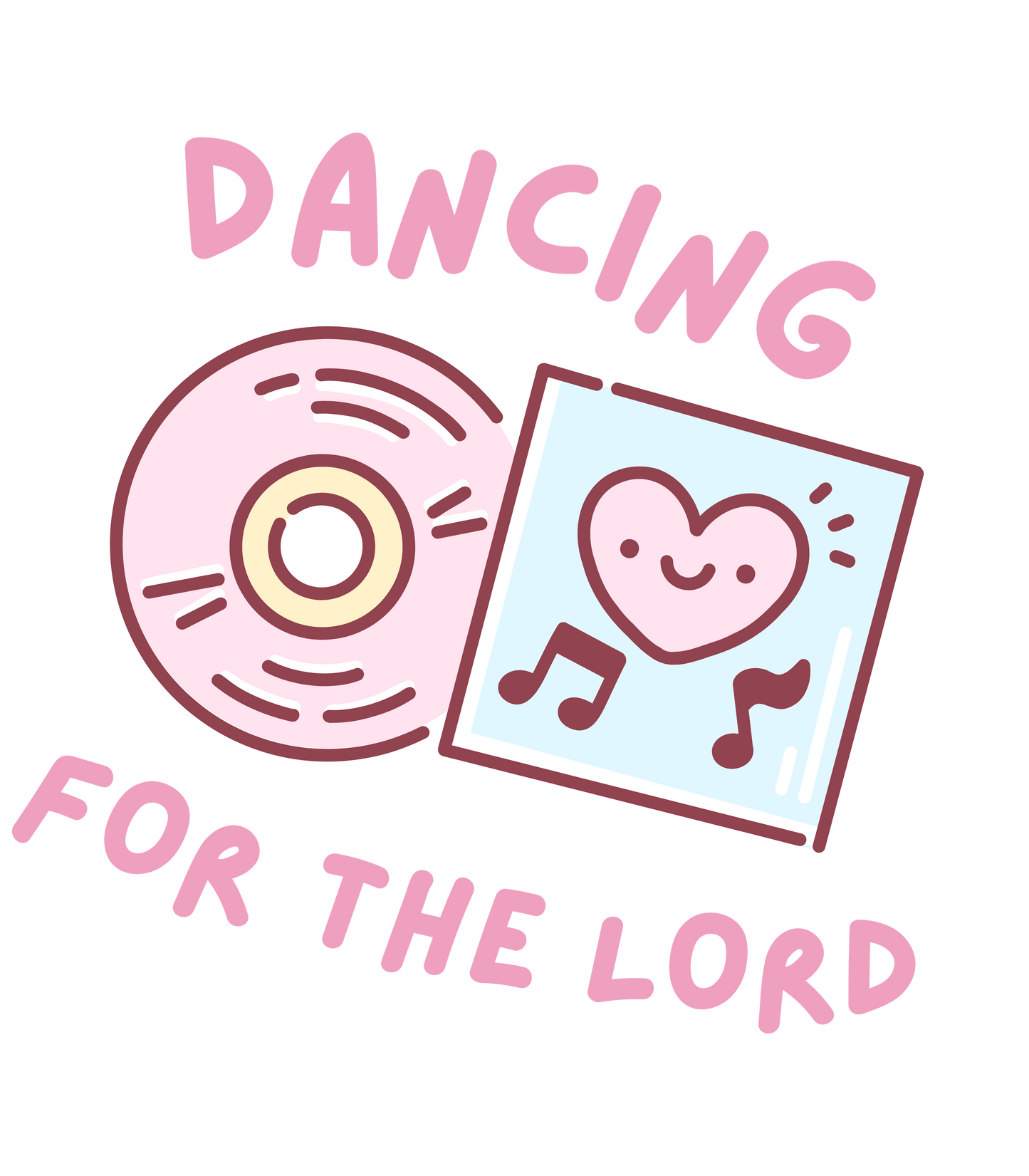 Dancing For The Lord 3.5" Worship Sticker