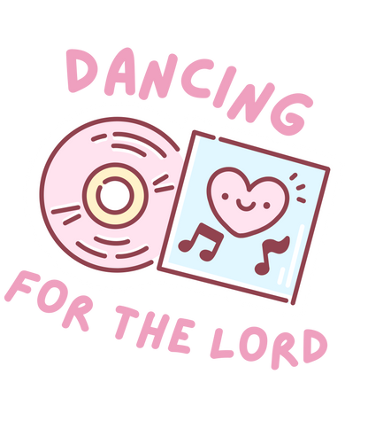 Dancing For The Lord 3.5" Worship Sticker