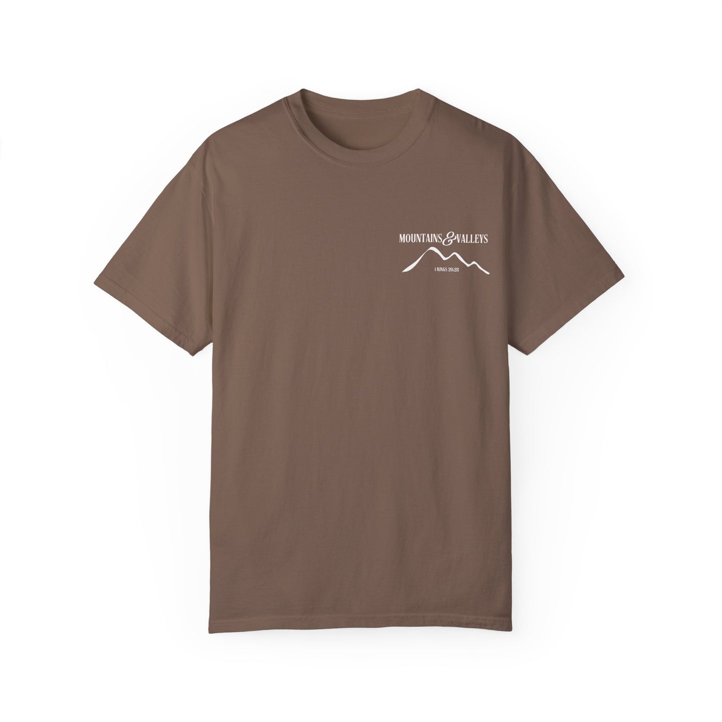 1 Kings 20:28 Mountains & Valleys Scripture Tee