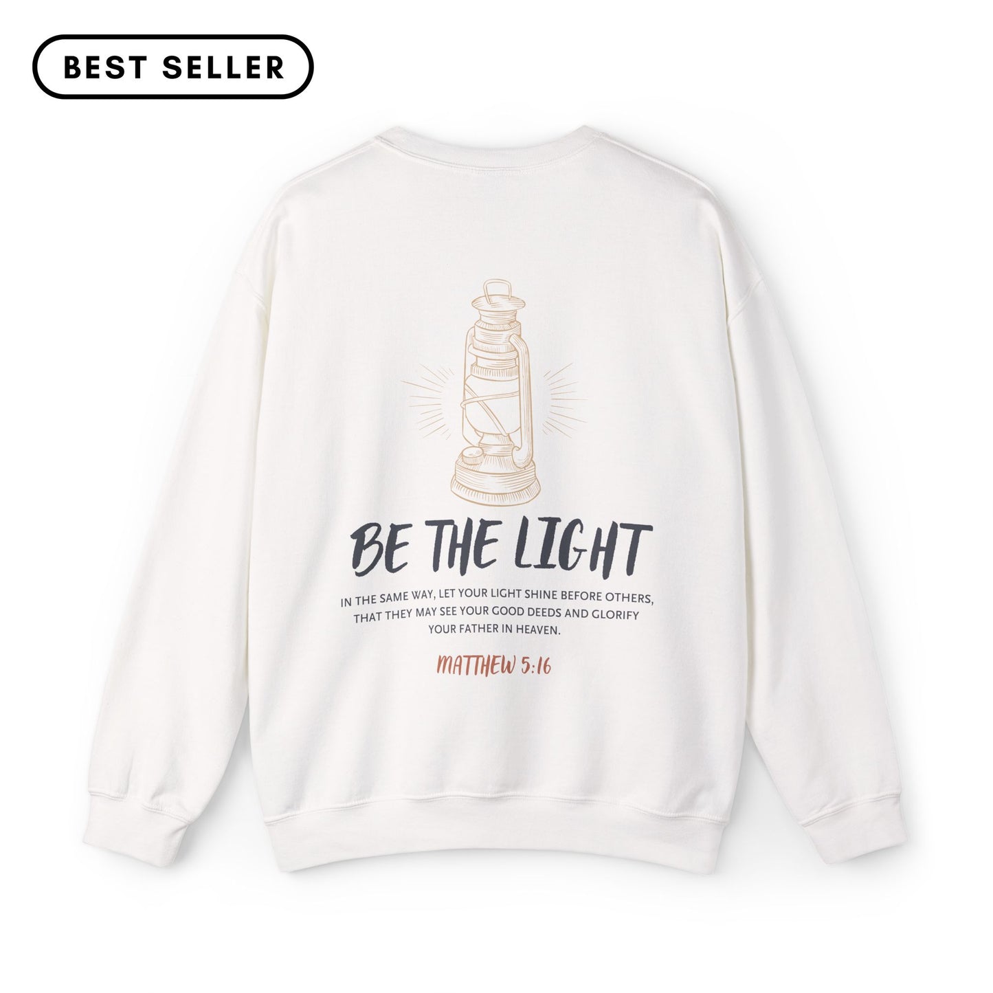 Matthew 5:16 Be the Light Crewneck Sweatshirt