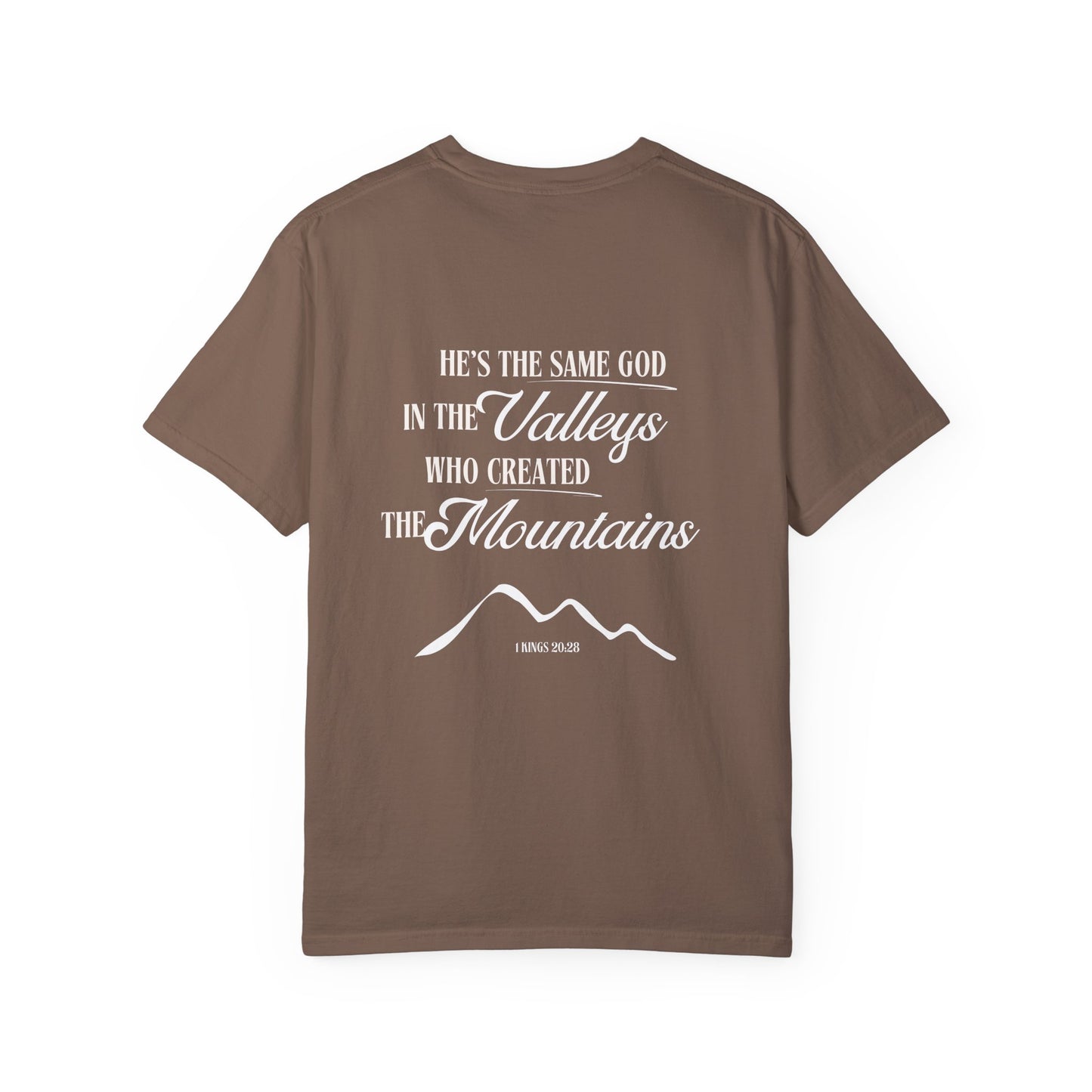 1 Kings 20:28 Mountains & Valleys Scripture Tee