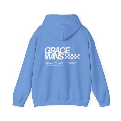 Grace Wins Romans 5:20 Hoodie