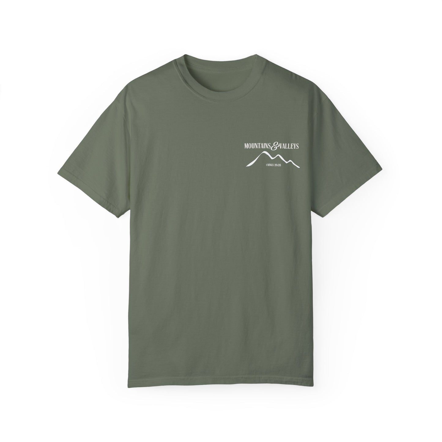 1 Kings 20:28 Mountains & Valleys Scripture Tee