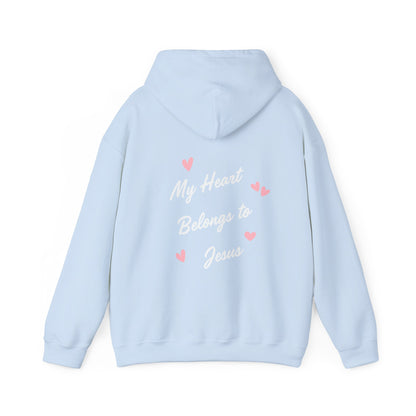 Luke 10:27 Love the Lord with All Your Heart My Heart Belongs to Jesus Hoodie