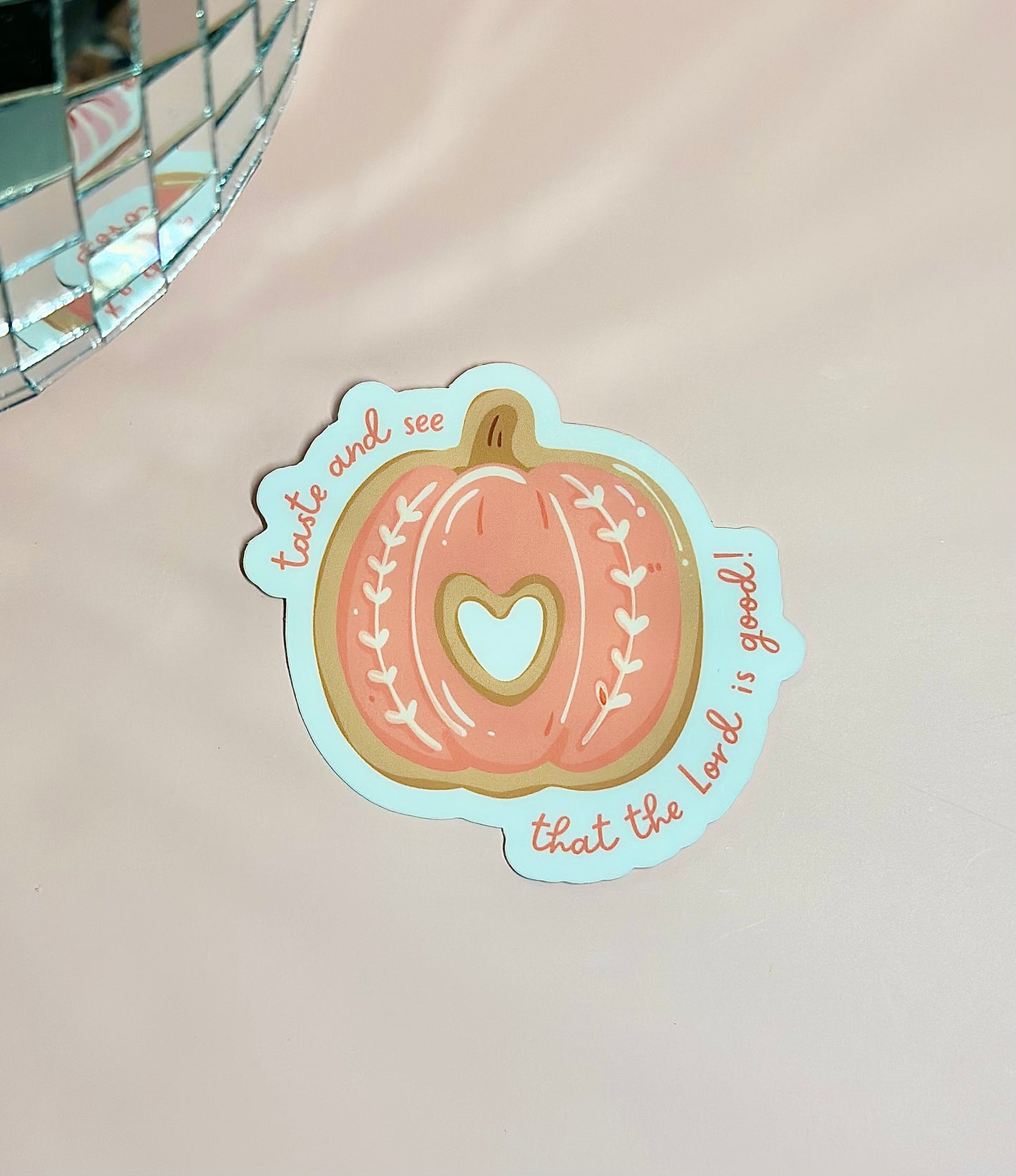 Taste and See That the Lord is Good 3" Pumpkin Sticker