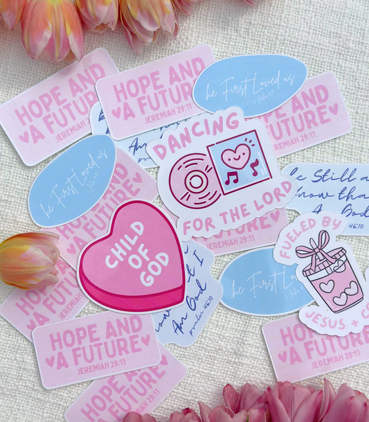 Dancing For The Lord 3.5" Worship Sticker