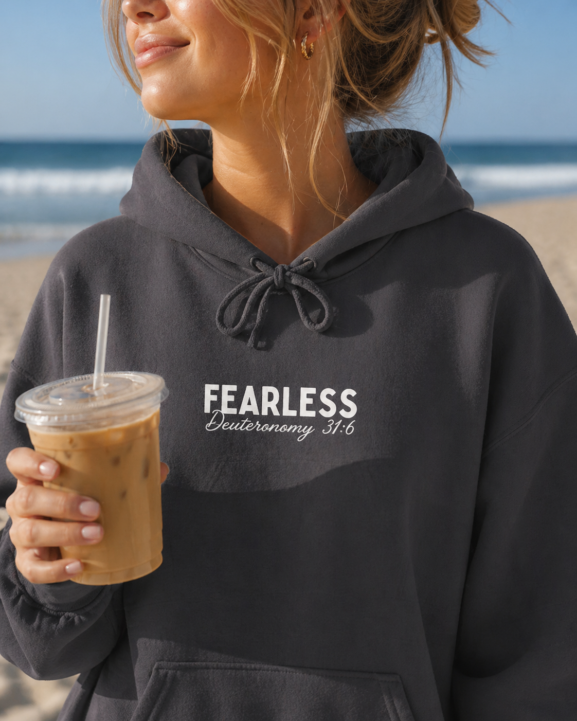 Fearless In His Love Deuteronomy 31:6 Hoodie