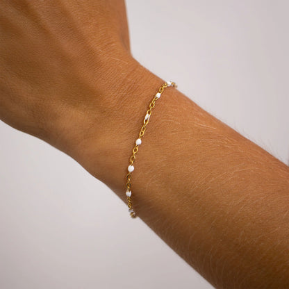 White as Snow Gold Bracelet