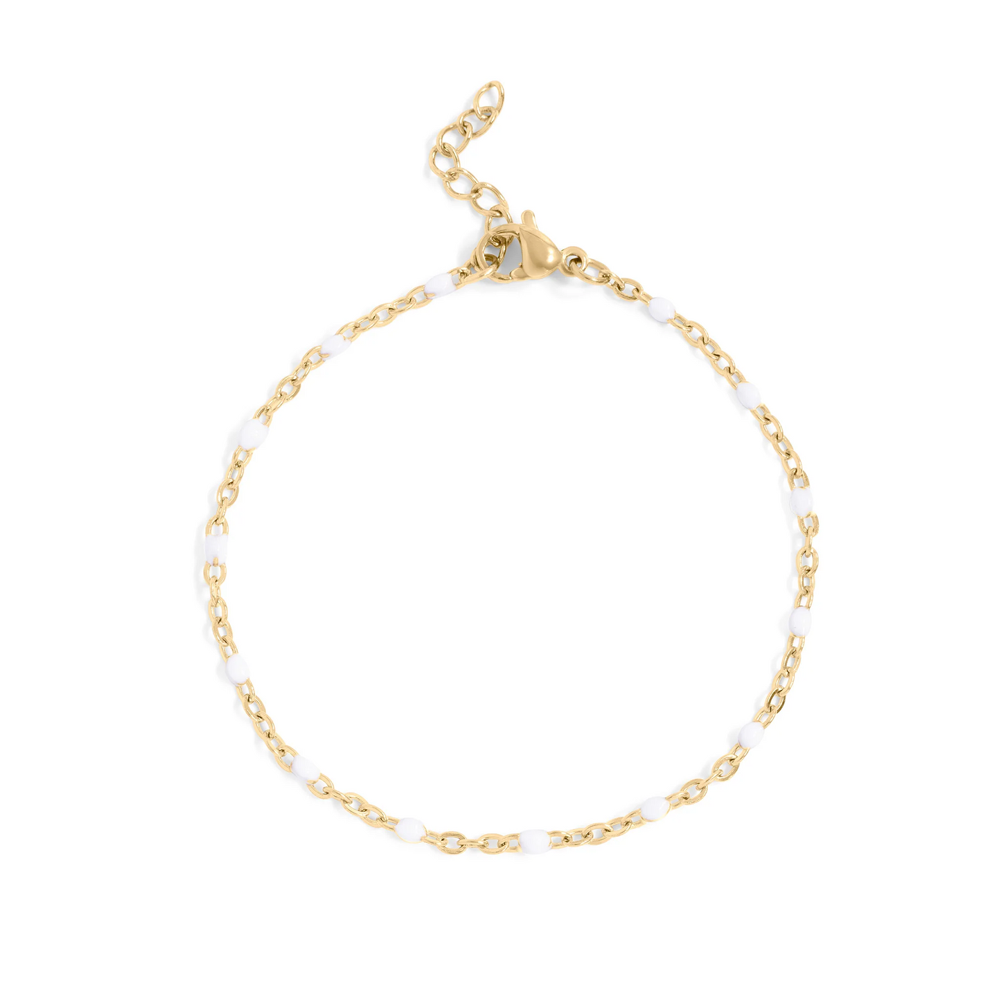 White as Snow Gold Bracelet