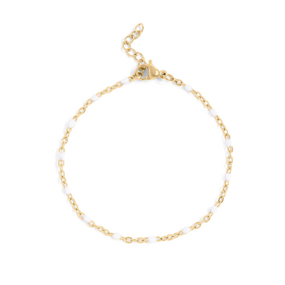 White as Snow Gold Bracelet