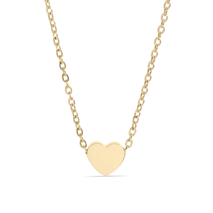 Proverbs 3:5 Gold Heart Necklace