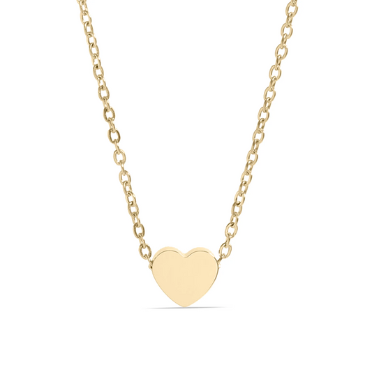 Proverbs 3:5 Gold Heart Necklace