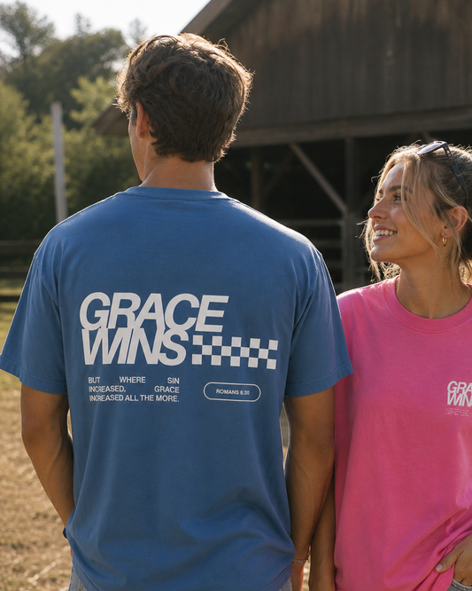 Grace Wins Romans 5:20 Tee